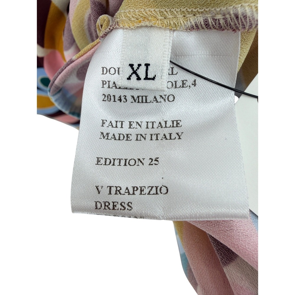 La DoubleJ V Trapezio Dress Gumball Retro Print Maxi XL Edition 25 Italy Mod‎ - Picture 11 of 12